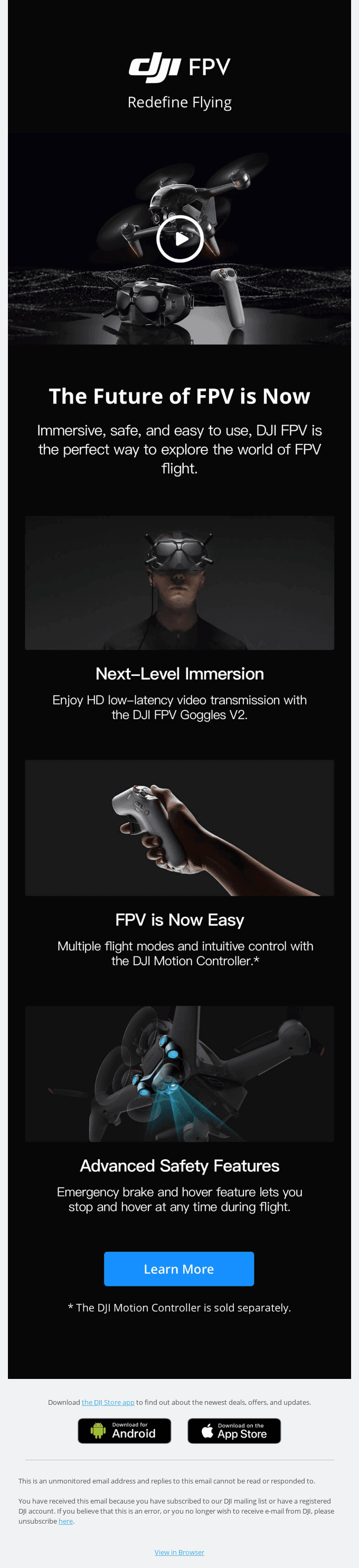 NEW: Introducing the DJI FPV Drone