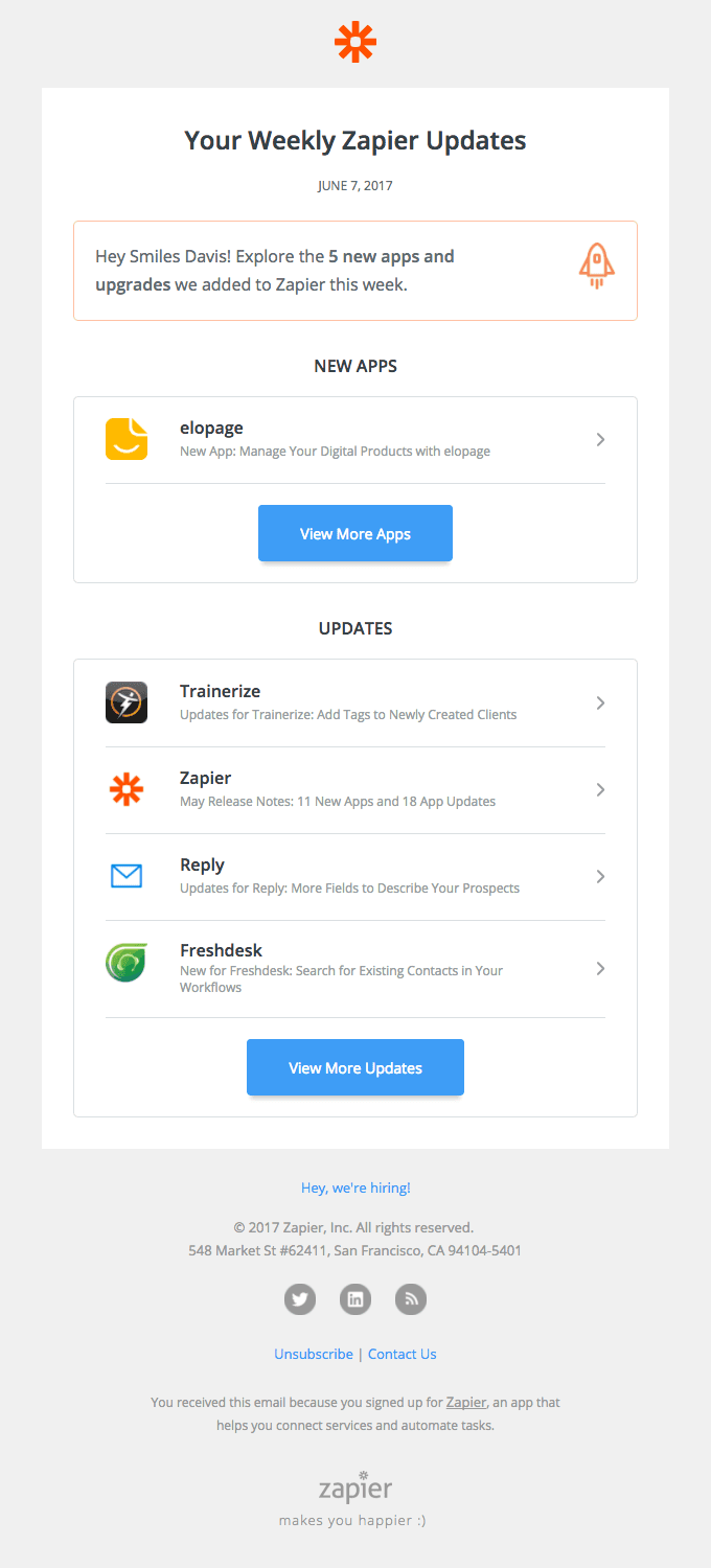 New on Zapier this week: Five Updates for Trainerize, Freshdesk and more!