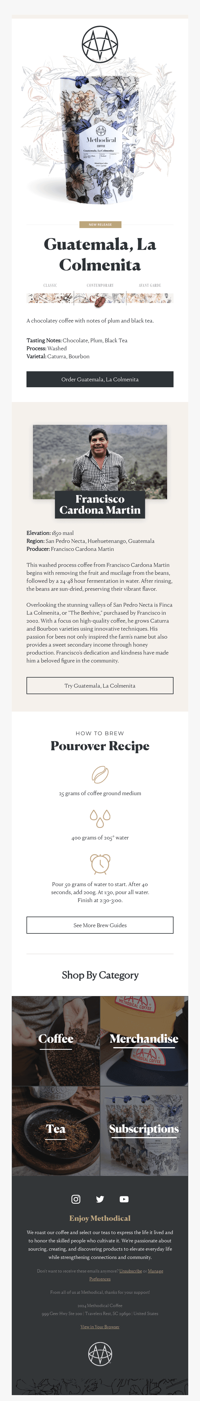 ☕️ New Release: Guatemala, La Colmenita 🇬🇹