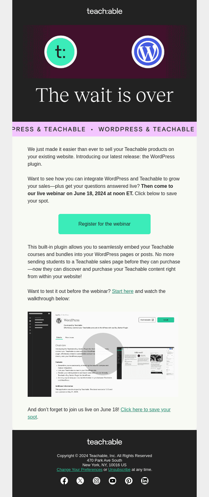New: Sell Teachable products directly from your WordPress
