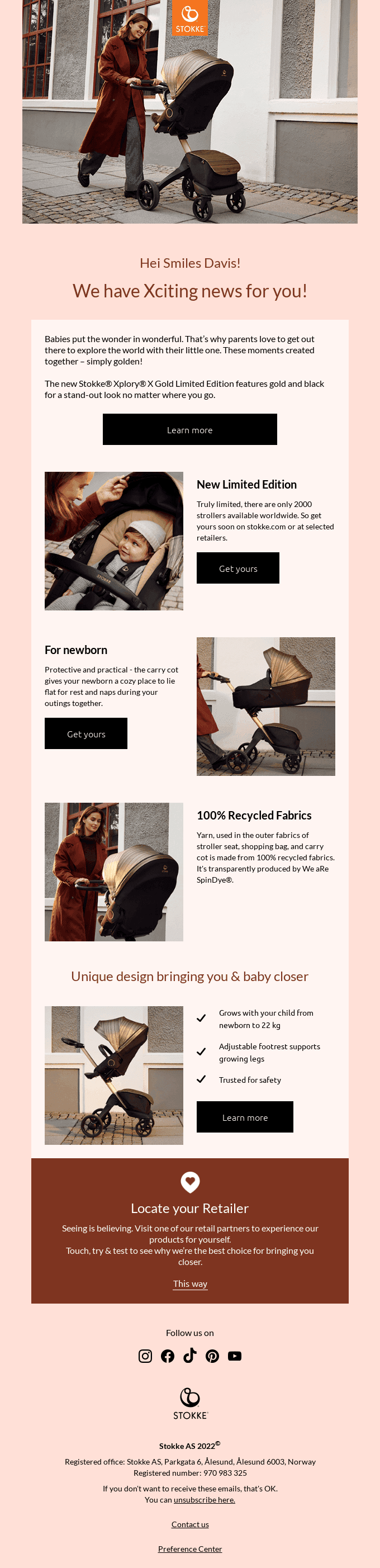 New Stokke® Xplory® X Gold Limited Edition