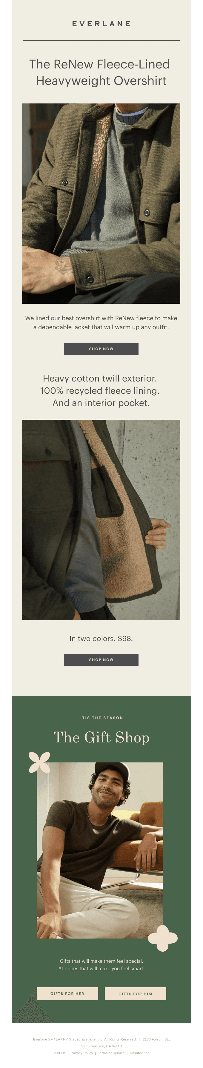 New: The Fleece-Lined Heavyweight Overshirt