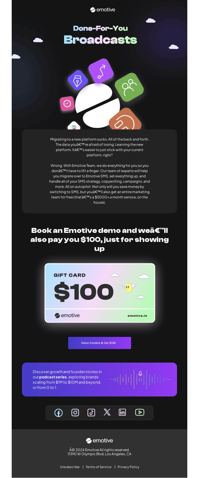 New: You're invited first... try our **sms-done-for-you** solution.