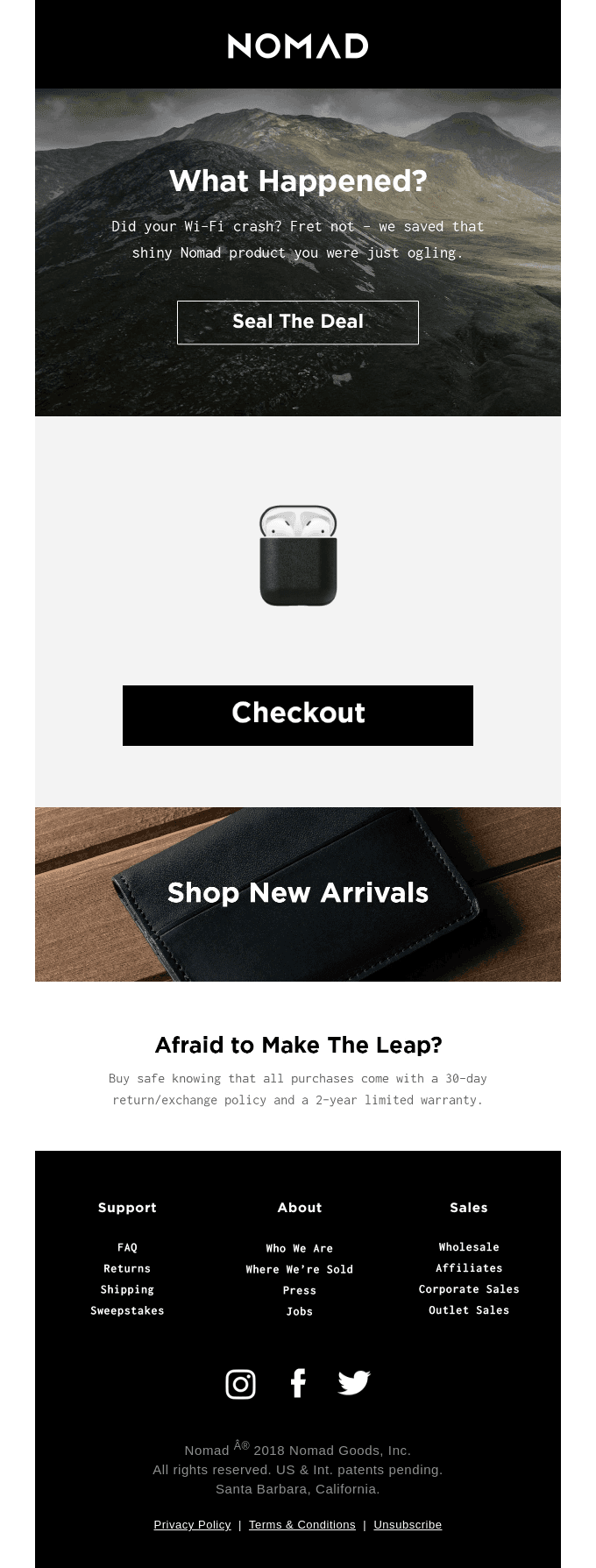 Nomad Gear is Selling Out Quick