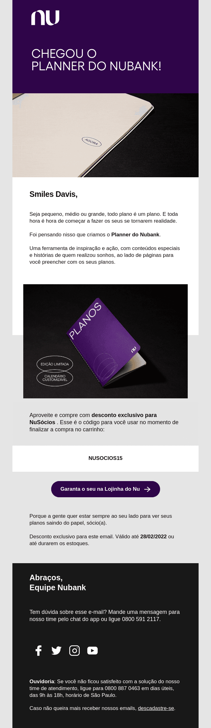 Novidade em primeira mão pra você, Smiles Davis