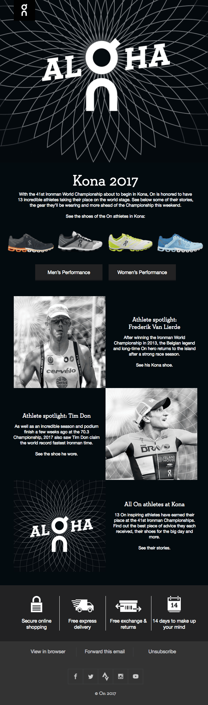 ☁ On at Kona 2017: the athletes, the motivations, the gear
