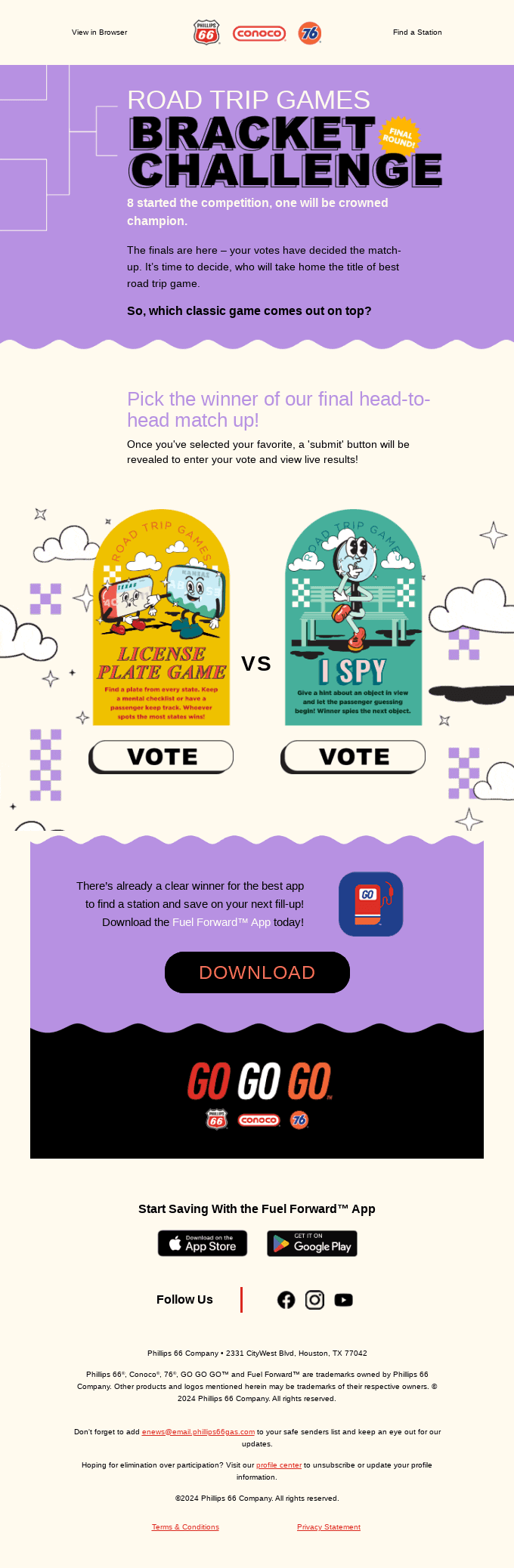 One game wins. Cast your final vote