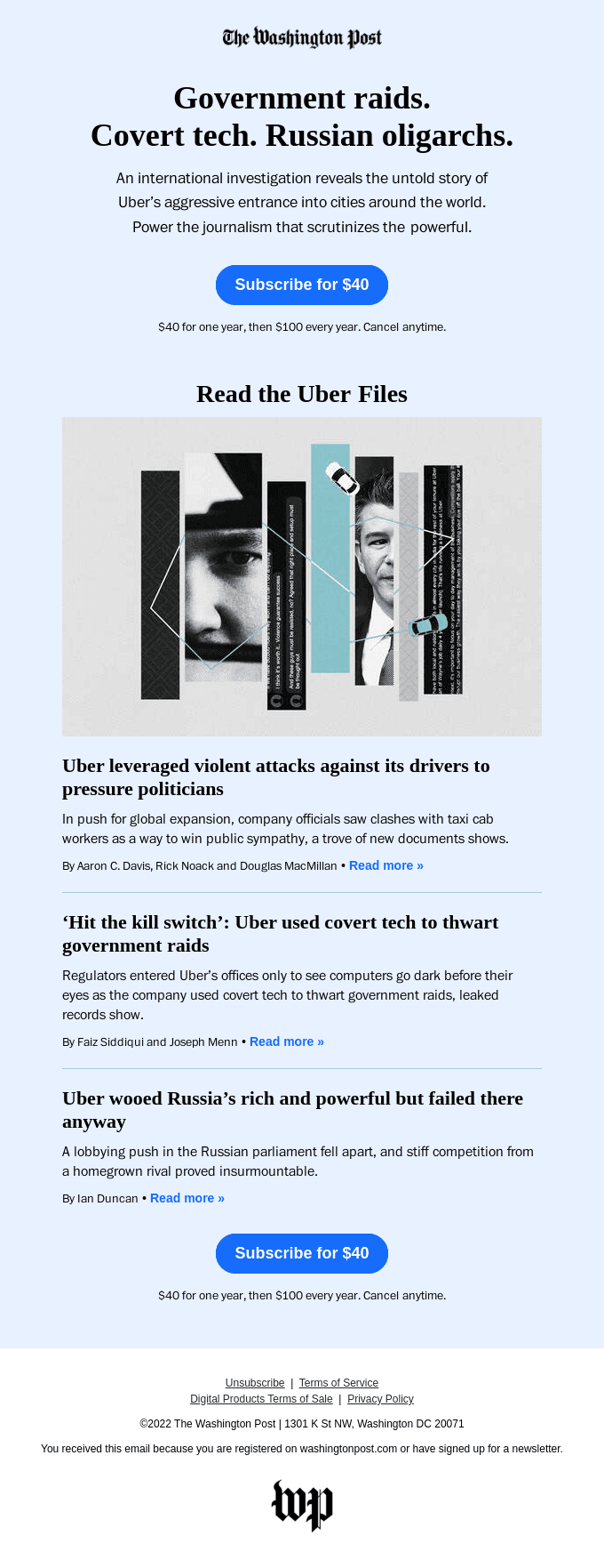 One of this year’s big revelations: The Uber Files