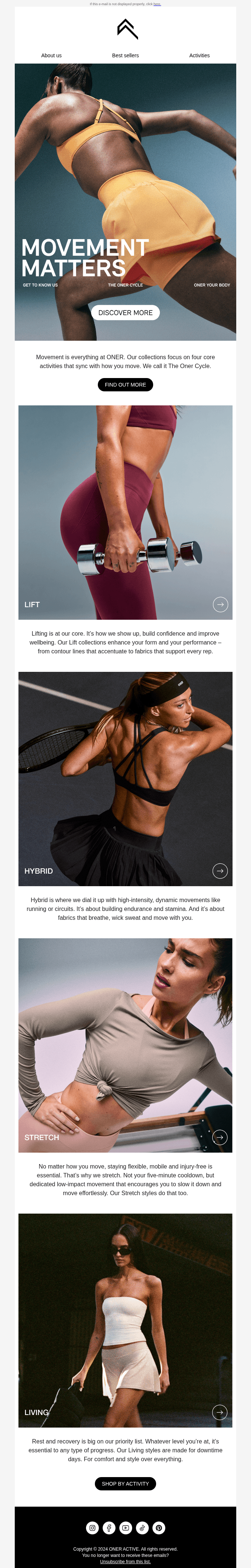 Movement, it’s what we do. Find out more