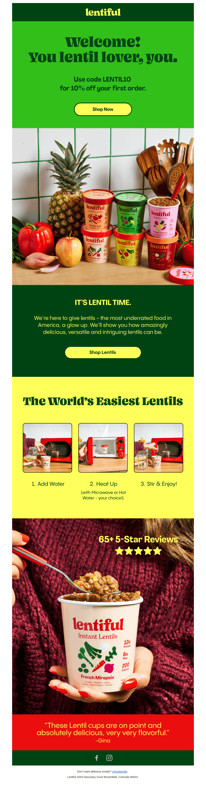 Open for the world’s easiest lentils