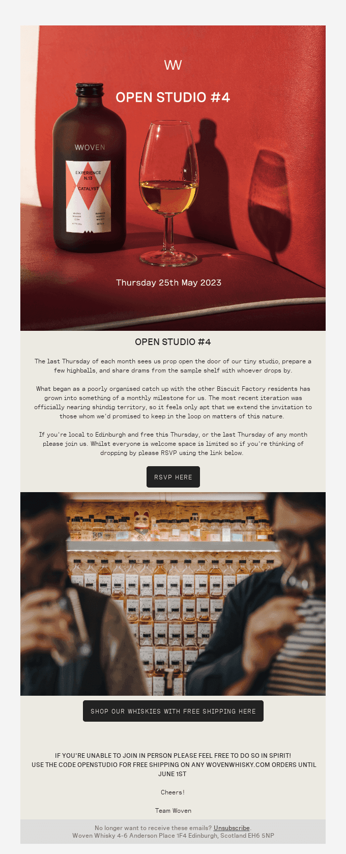 Open Studio #4 (and free shipping)