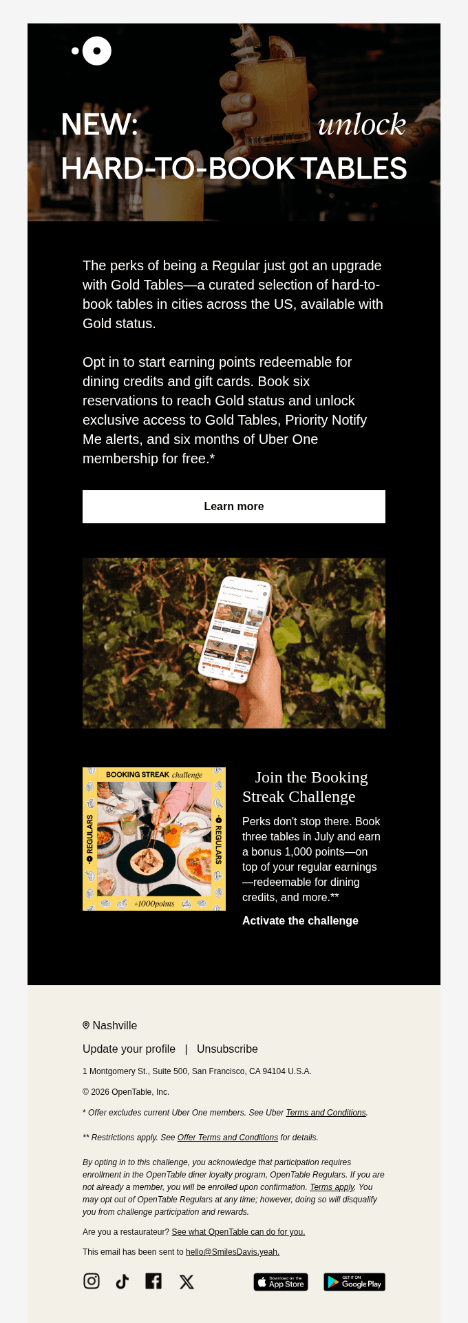 OpenTable's loyalty program just got better
