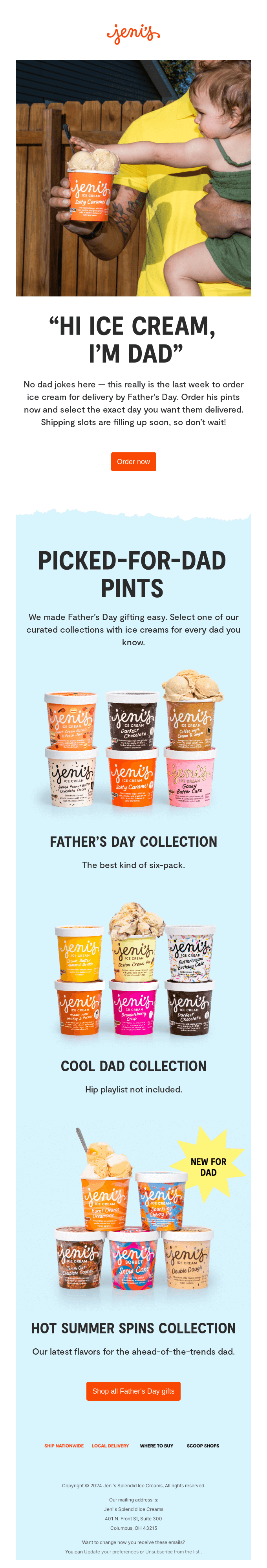 Order this week for Father’s Day delivery!