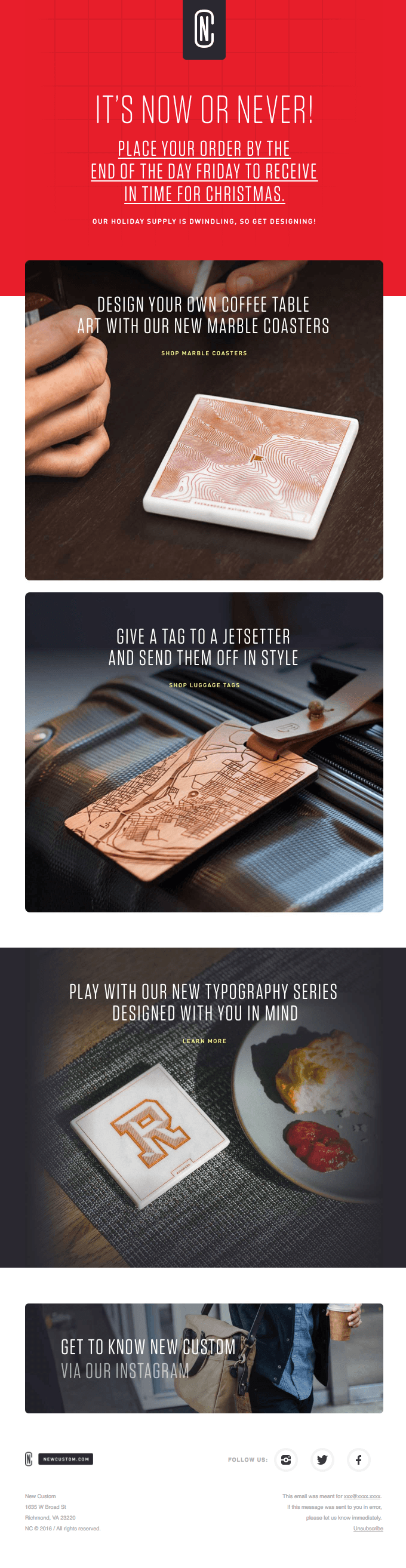Order your customized gift today to receive by Christmas!