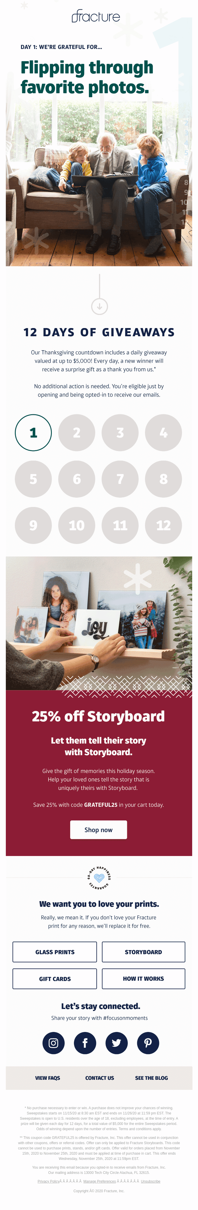 Our 12 Days of Giveaways starts today 🎉
