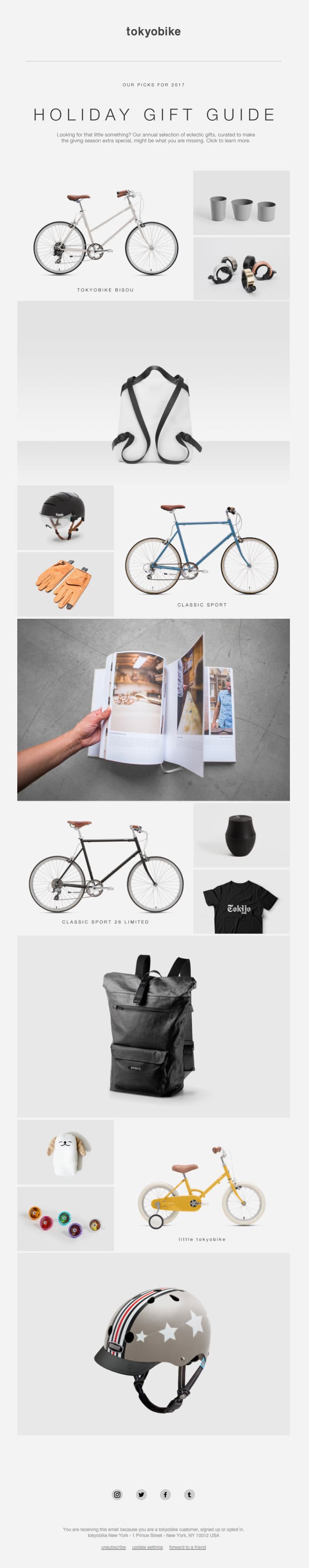 Our 2017 tokyobike Holiday Gift Guide is here