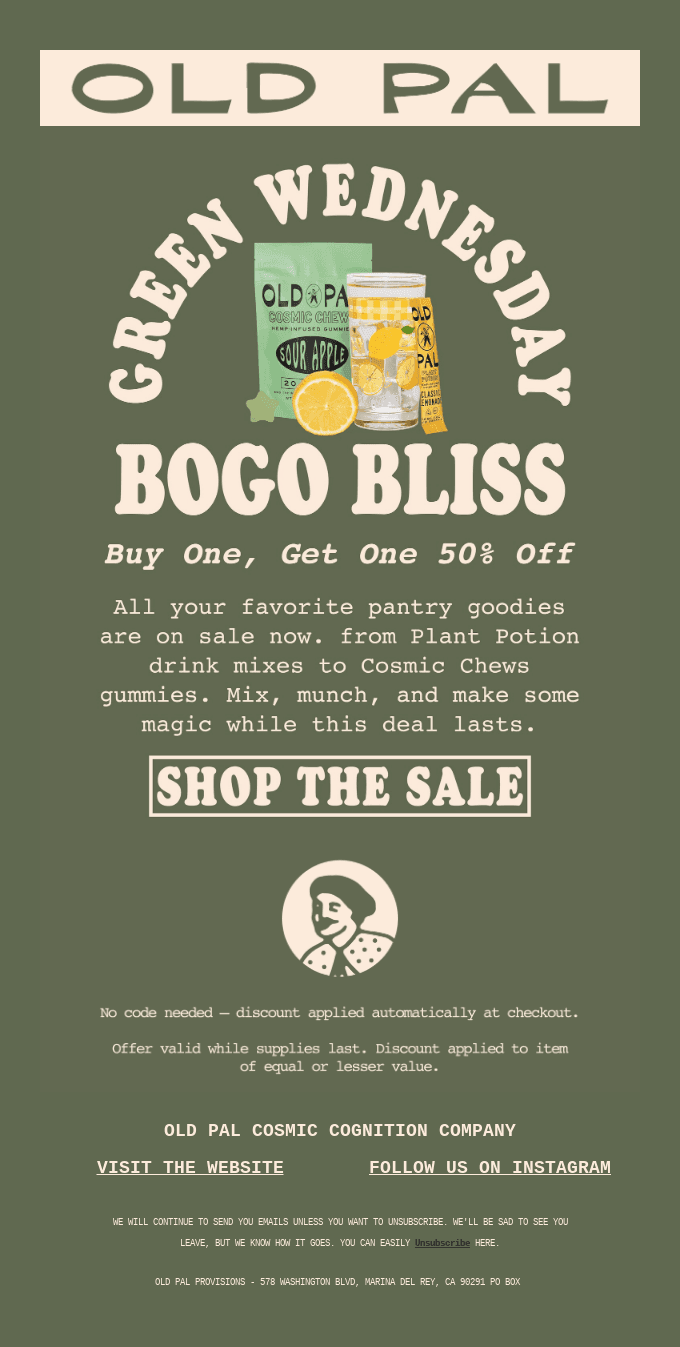 Our Green Wednesday Sale Starts Early
