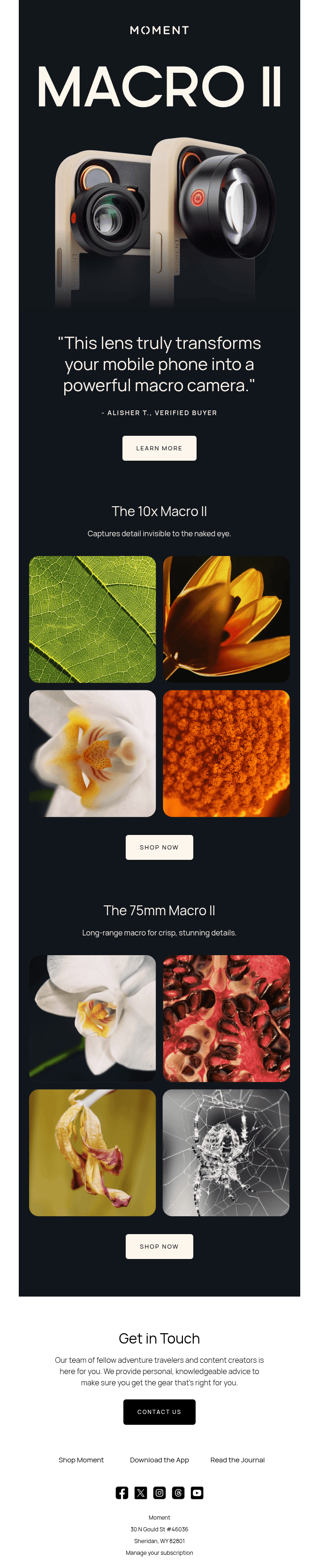 Our Macro lenses are setting the bar high.