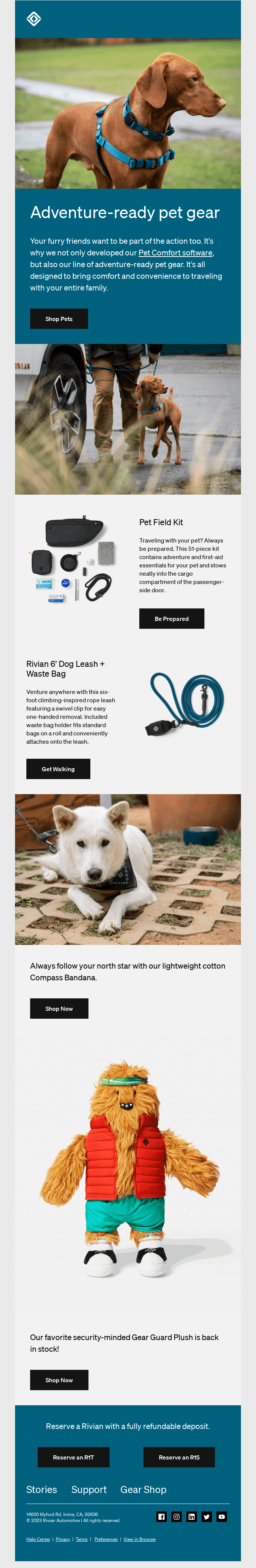 Our new adventure-ready pet gear just dropped.
