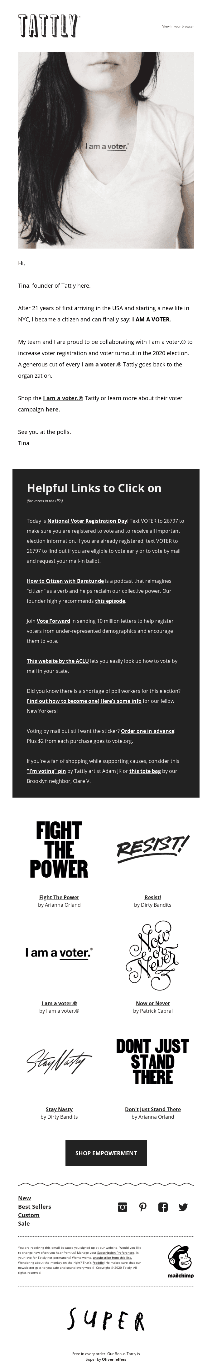 Our NEW collaboration with I am a voter.®