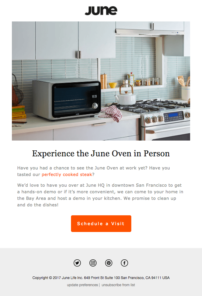 Our place or yours? Schedule a June Demo