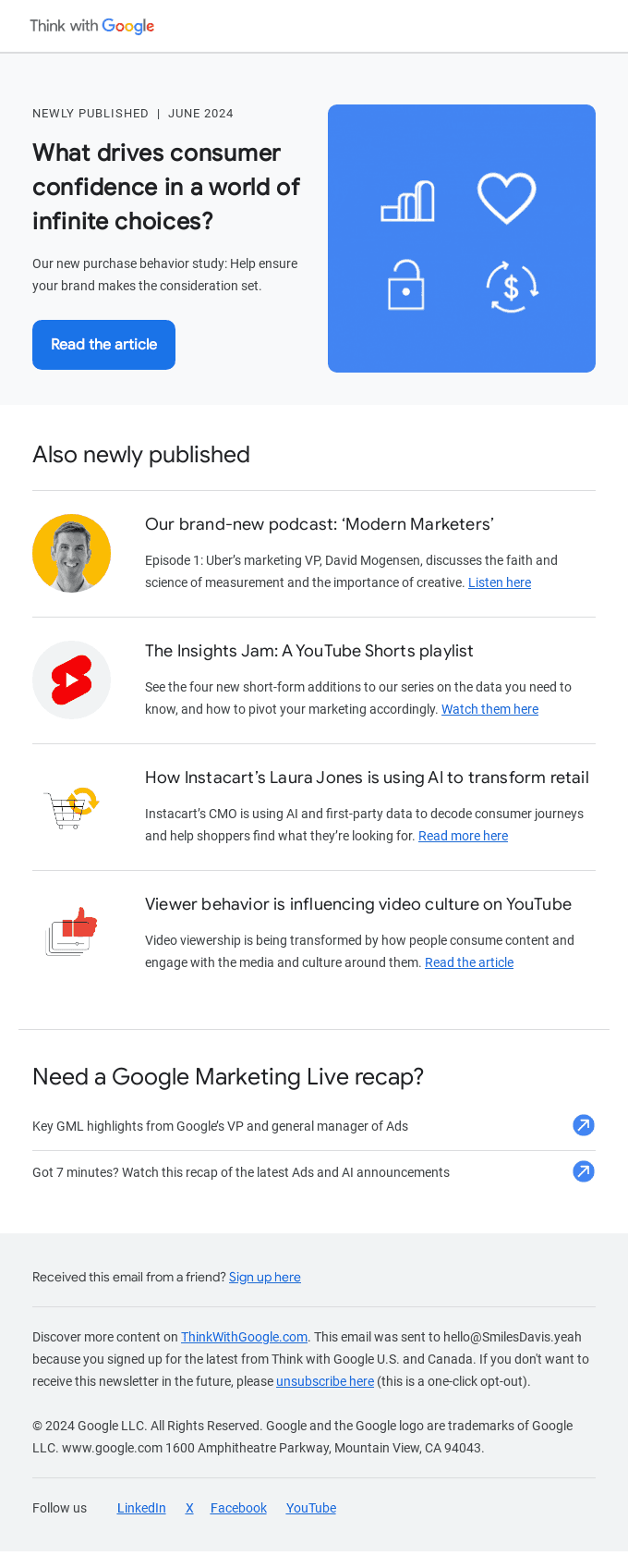 Our published feed from the past month