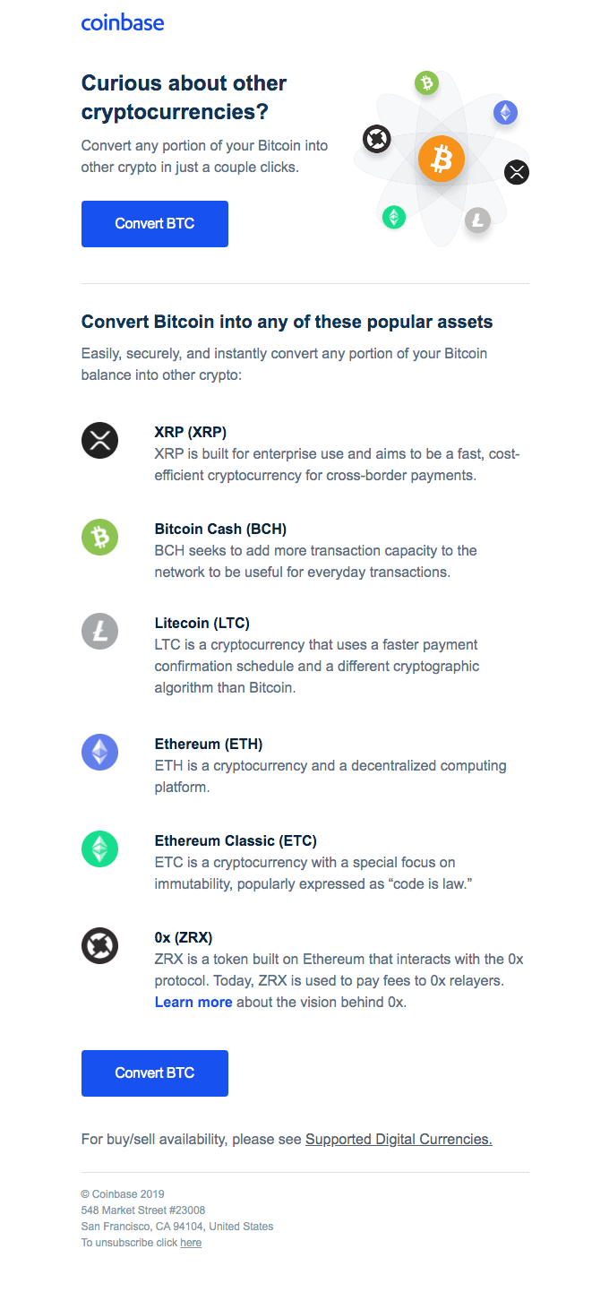 Own another crypto without adding more funds