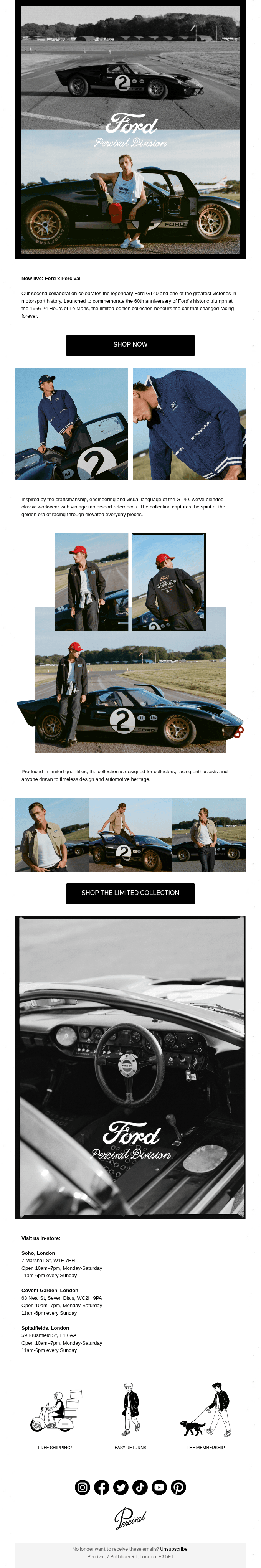 NOW LIVE: Ford x Percival