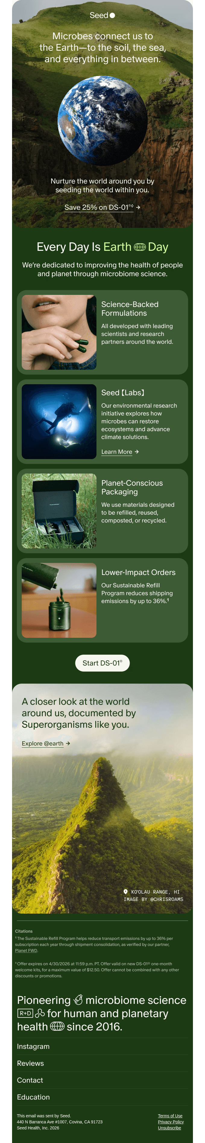 Personal health is planetary health.