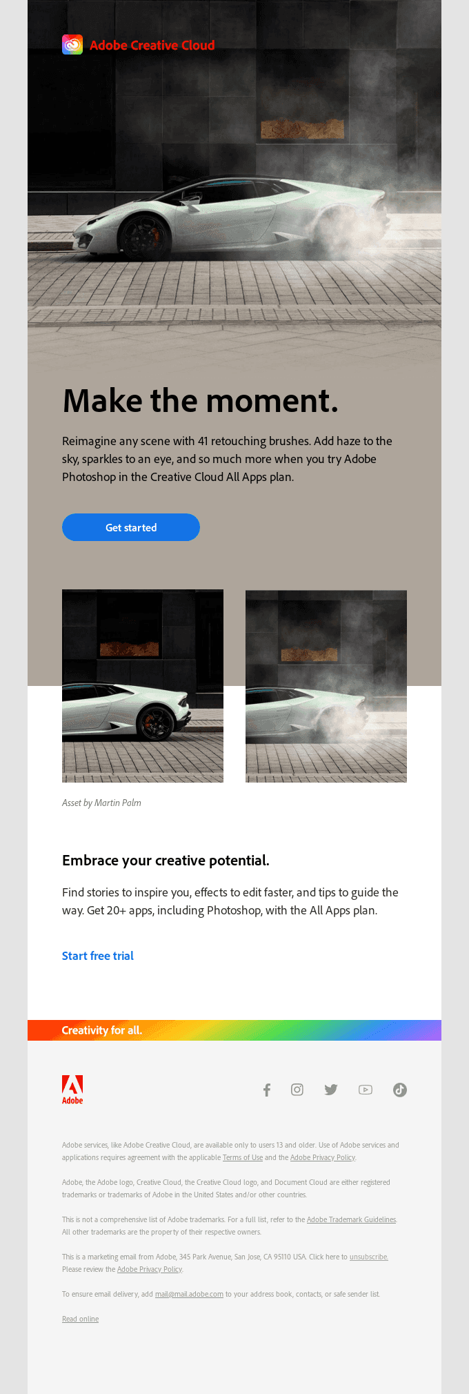 Photo retouching brushes to change the mood