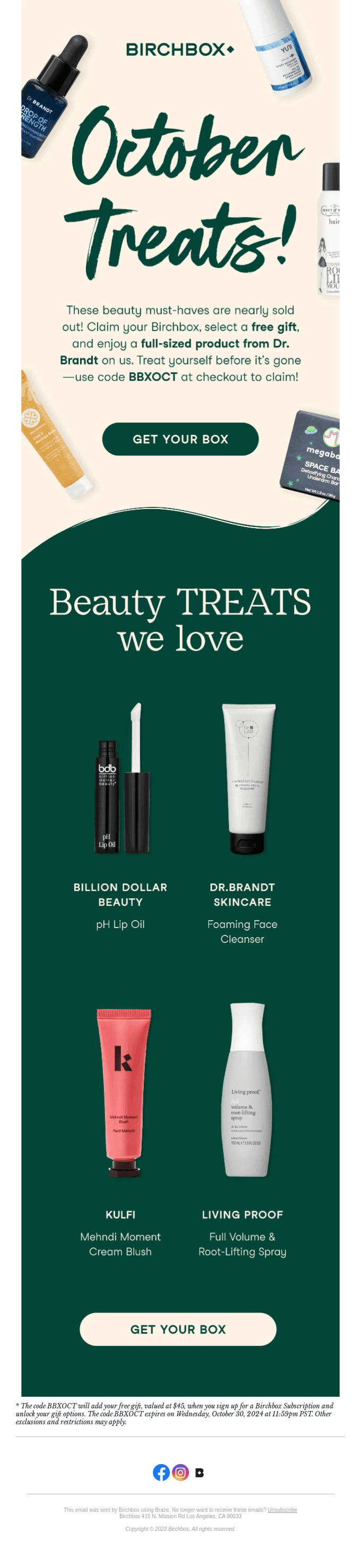 Pick a gift and get another full-sized gift, on us 🎁