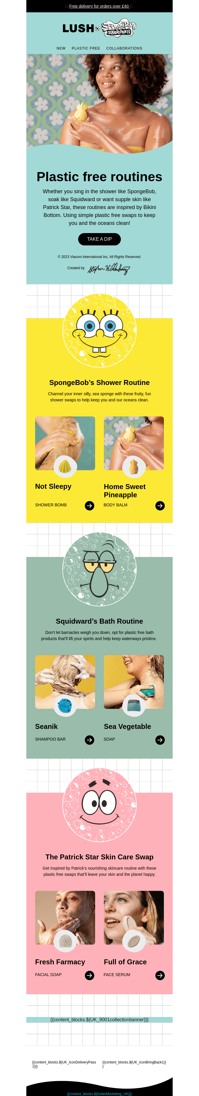 Plastic free routines inspired by Bikini Bottom 🏝️