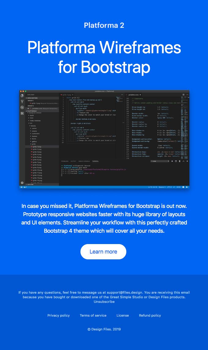 Platforma for Bootstrap: Create responsive prototypes easily