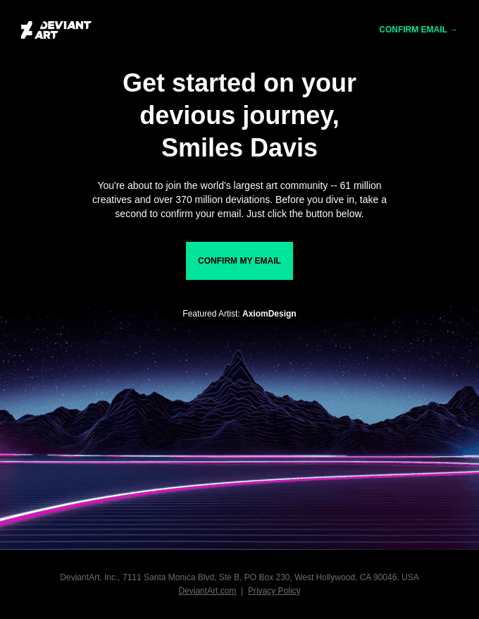 Please Confirm Your Email Address