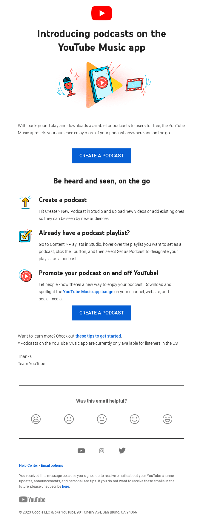 Podcasts are on YouTube Music – make sure yours is too