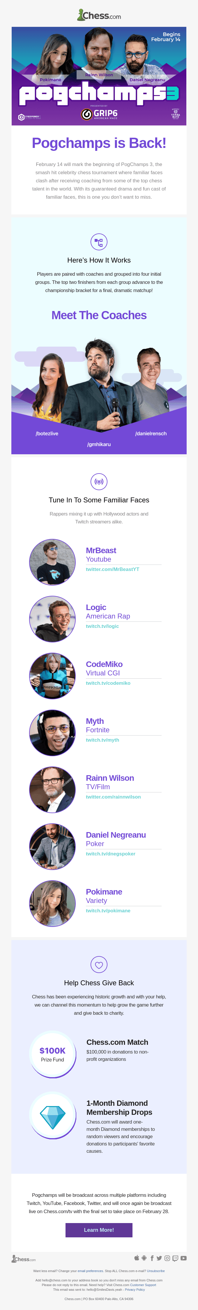 Pogchamps is Back! Featuring Rainn Wilson, Pokimane, and More Familiar Faces