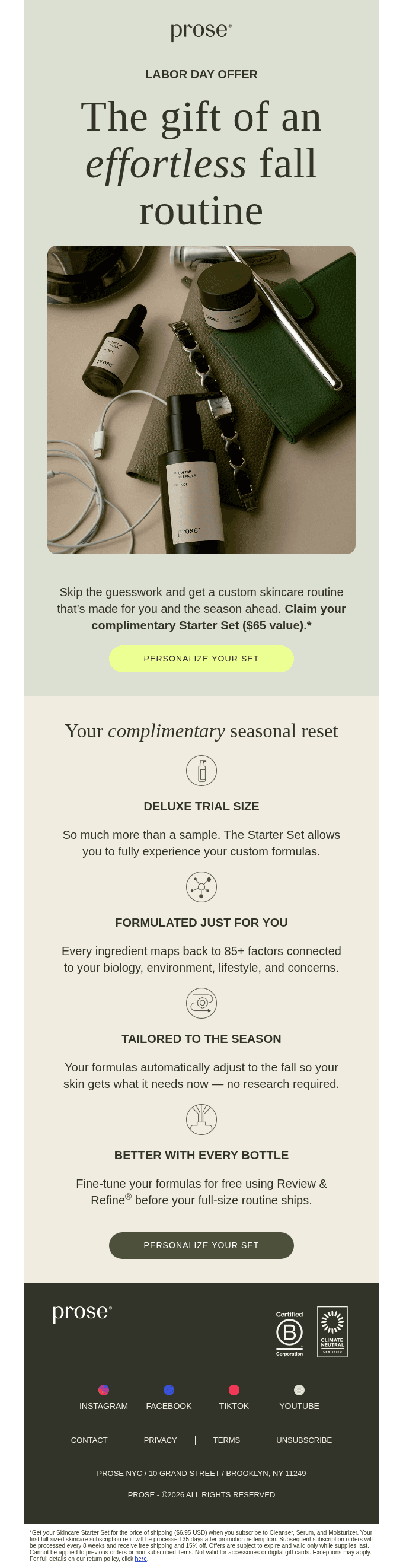 Open for your complimentary fall reset 📩