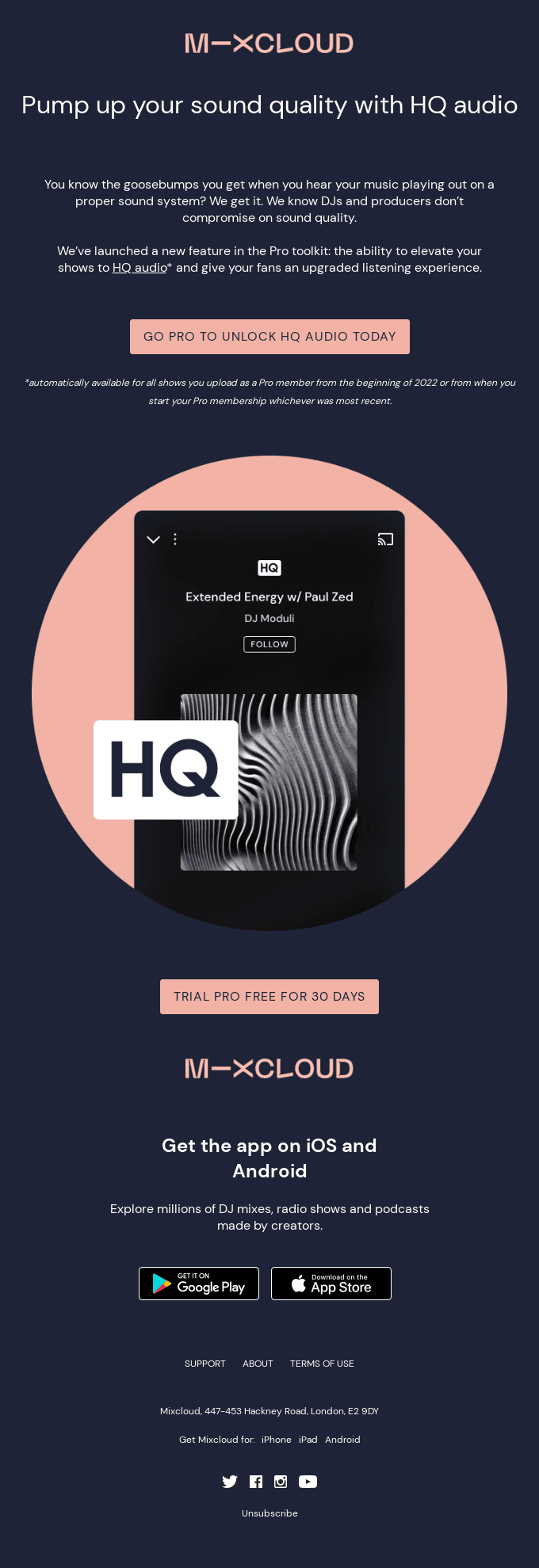 🔊 Pump up your sound quality with HQ audio - Trial Pro free for 30 days 🔊
