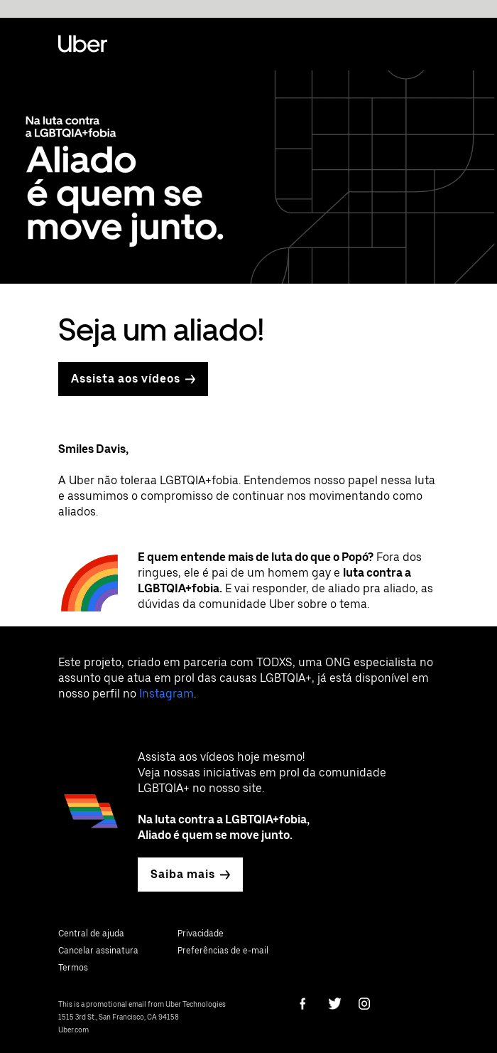 Queremos fazer da Uber um lugar mais seguro para todas as pessoas