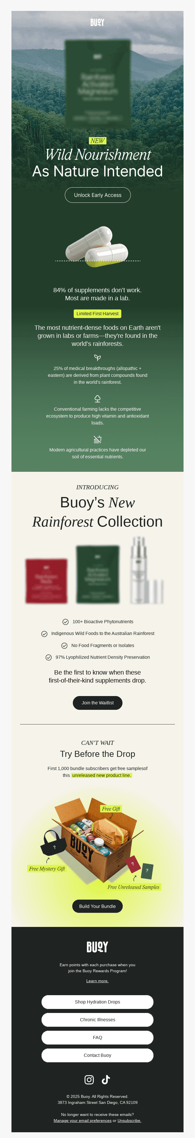 🌿 Rainforest Wild Foods waitlist is open!