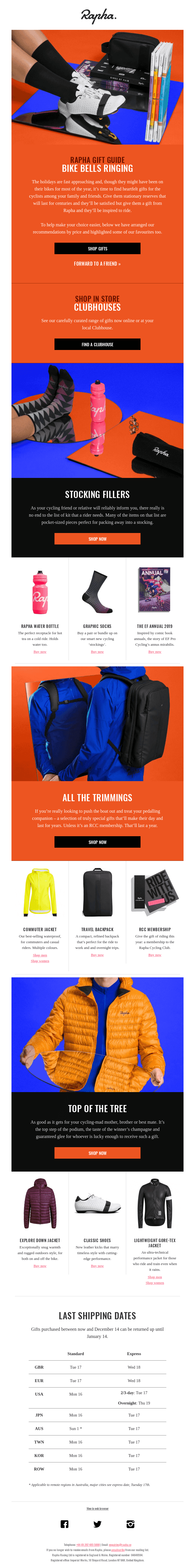 Rapha Gift Guide – presents for all who pedal