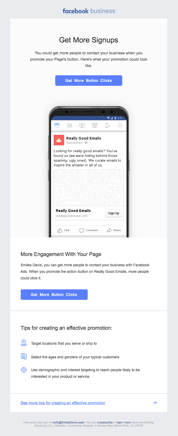 Reach more people and get new customers.