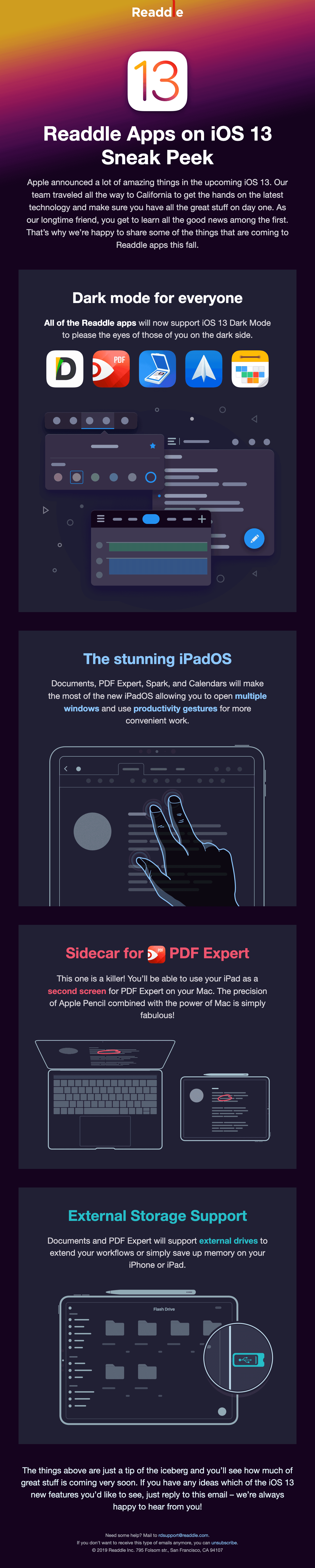 🙌🏽 Readdle apps will be ready for iOS 13