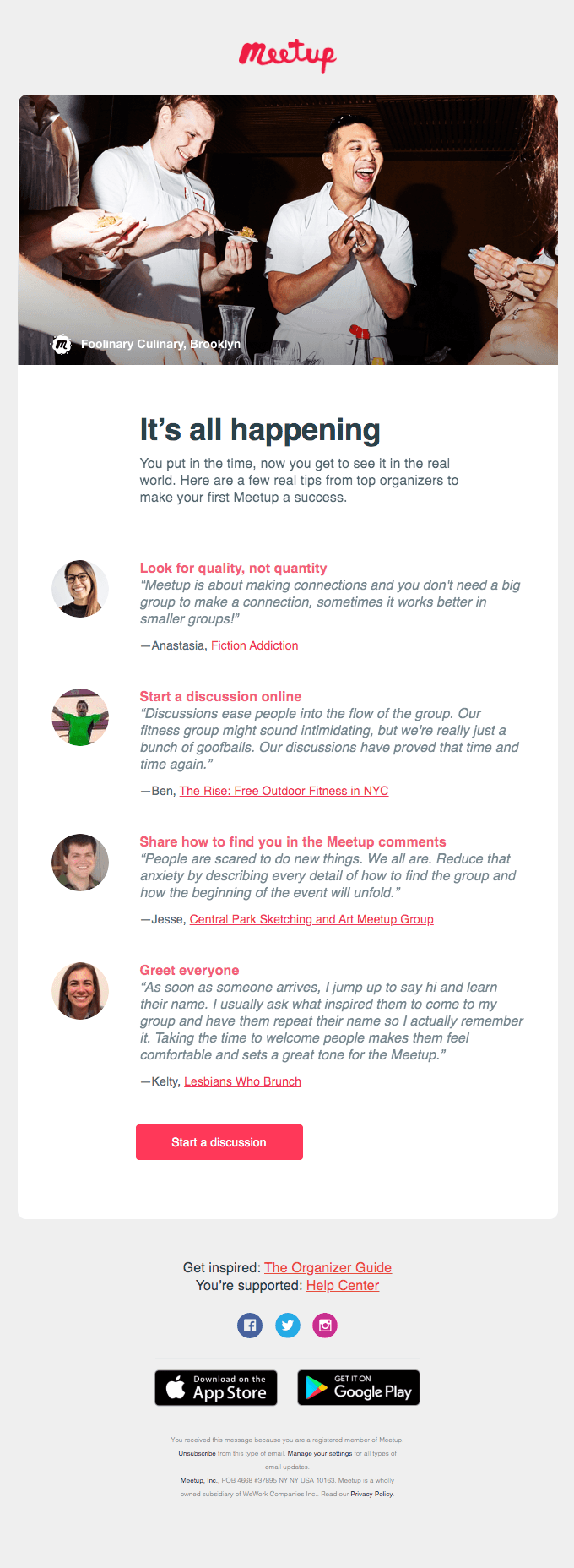 Real tips for your first Meetup
