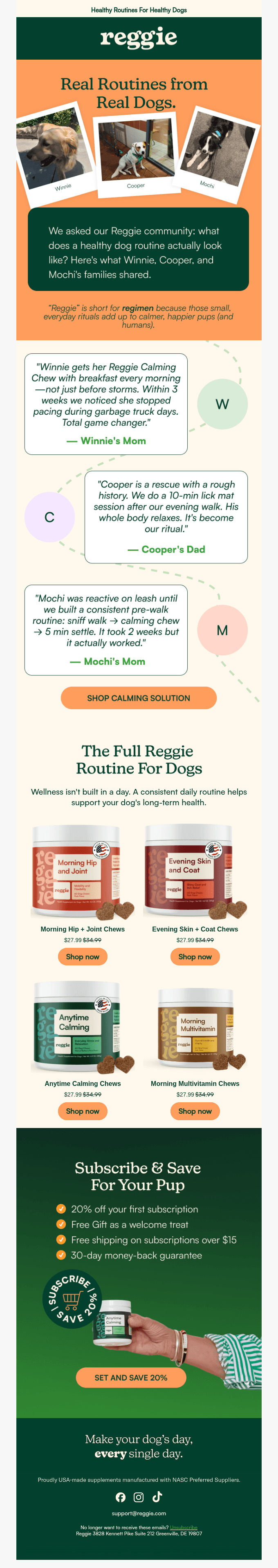 How 3 Reggie pups found their new baseline.