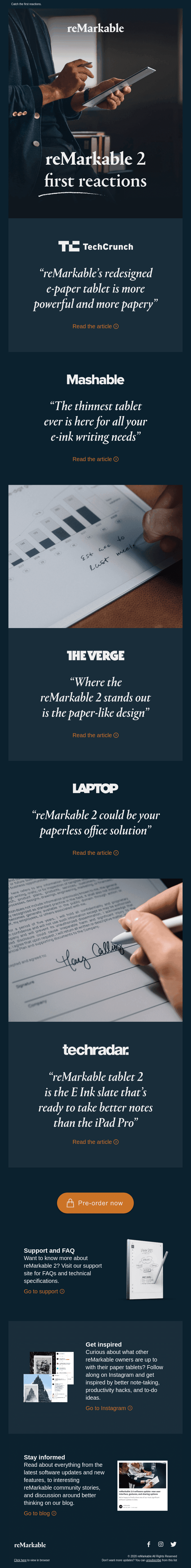 reMarkable 2. Here’s what they’re saying.