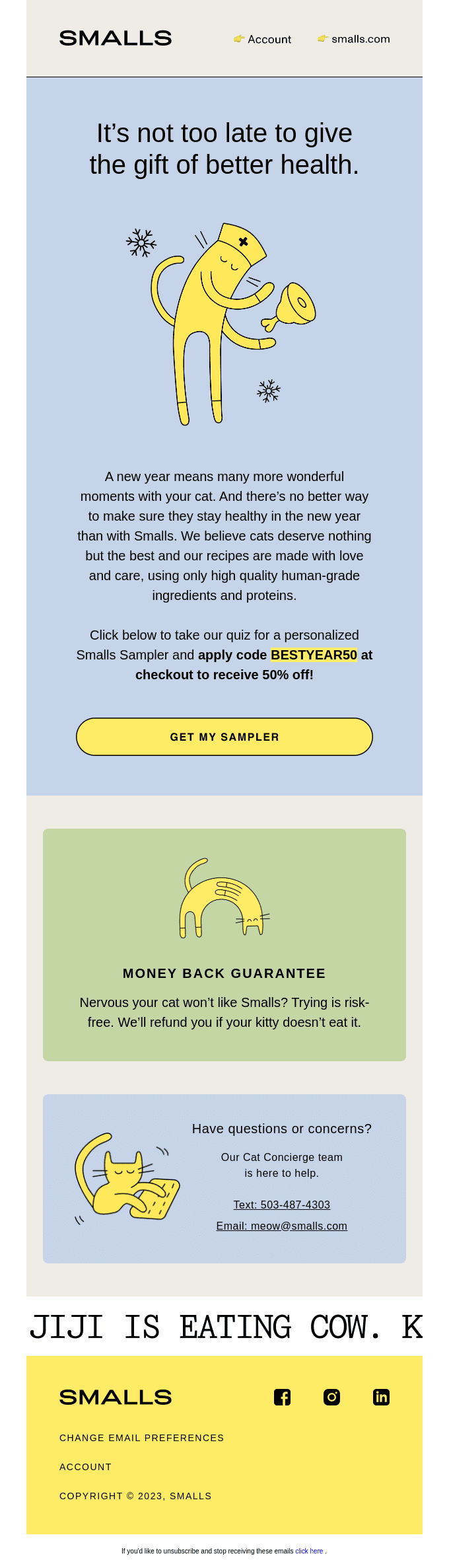 ❗Reminder❗ Get 50% off a Smalls Sampler before it’s too late!