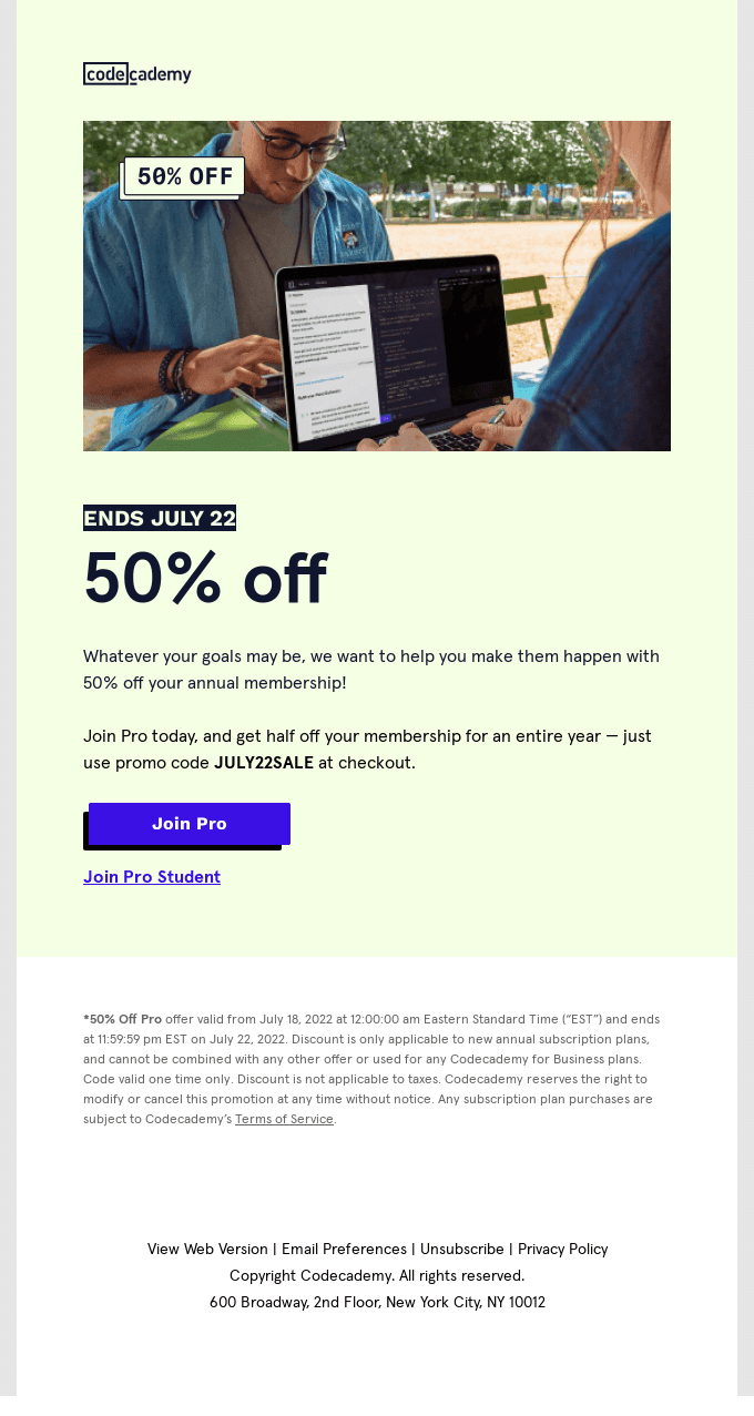 Reminder: Pro sale ends this Friday