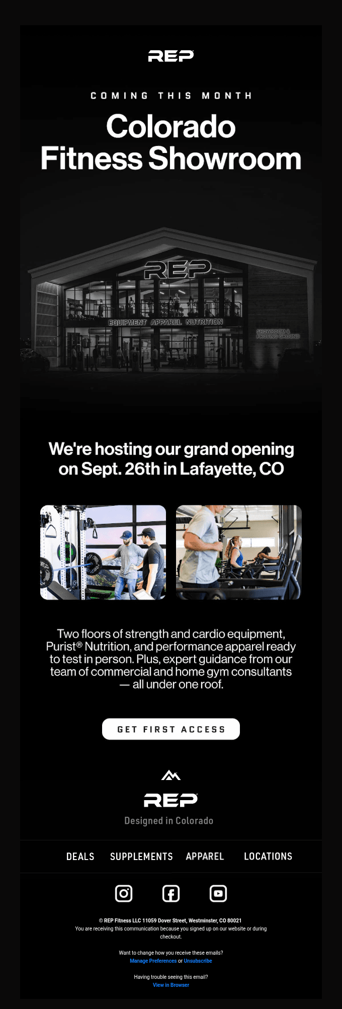 Opening This Month — REP’s Colorado Showroom