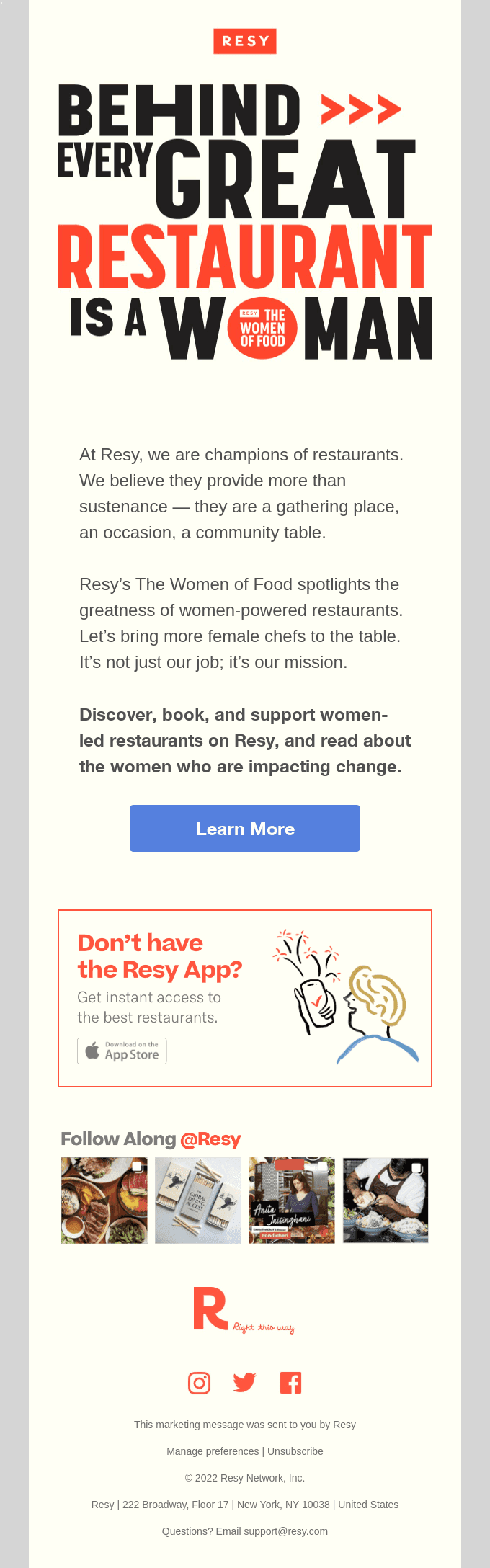 Resy Presents: The Women of Food